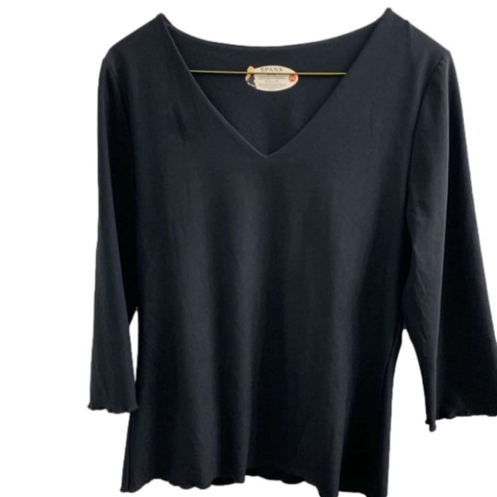 SPANX by Sara Blakely Black V-Neck Shaping Top — XS